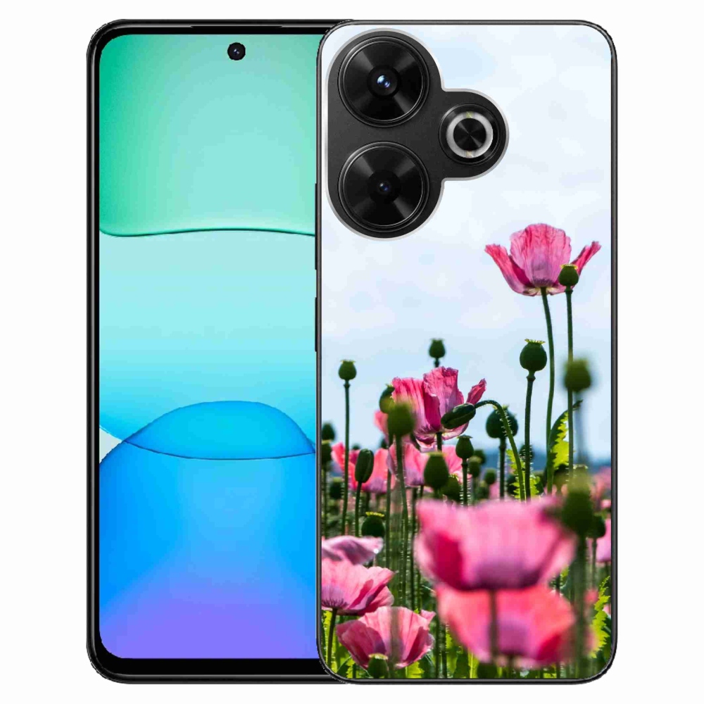 Gél borítás mmCase a Xiaomi Redmi 13 4G/Poco M6 4G számára - mákos színű