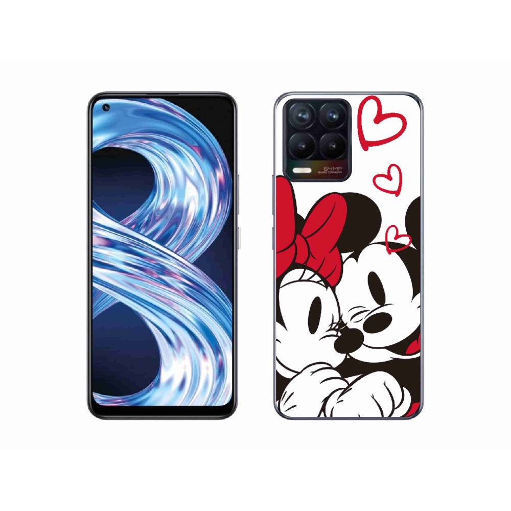 Gél borítás mmCase a Realme 8 4G-n - minnie és mickey