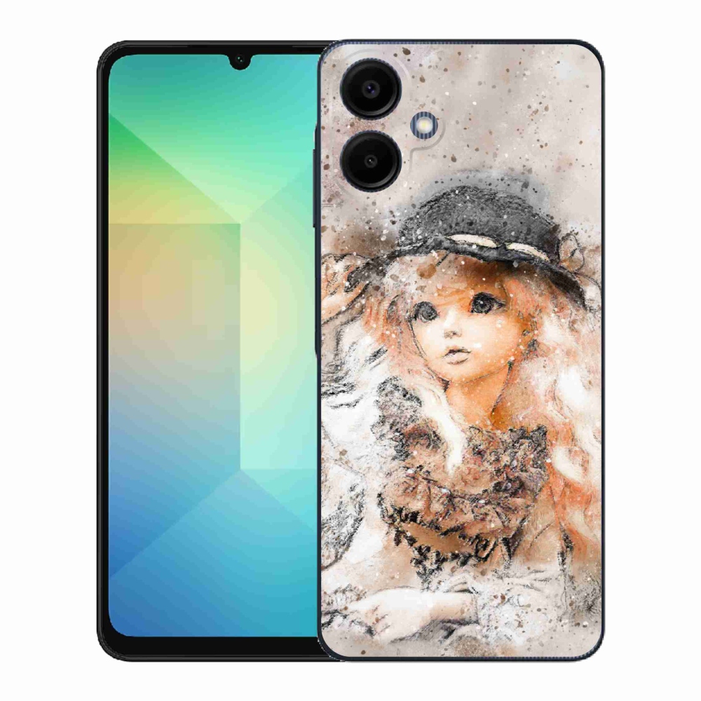 Gél borítás mmCase Samsung Galaxy A06 4G - lány kalapban