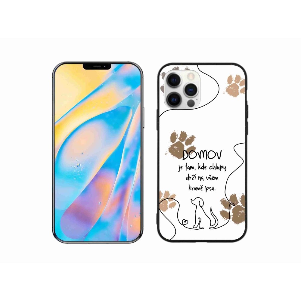 Gél borítás mmCase iPhone 12 készülékhez - kutyamotívum fehér háttér