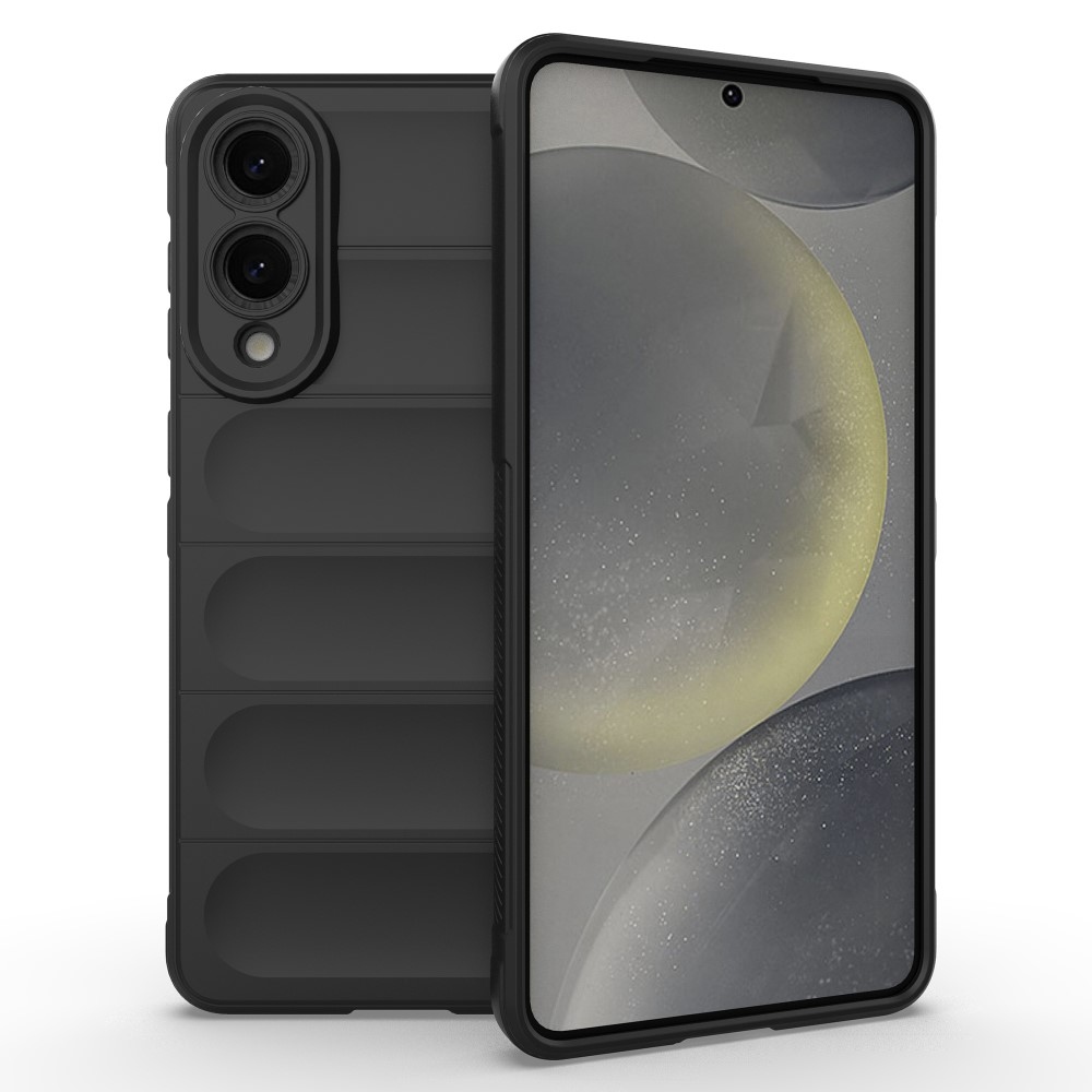 Rugg tartós zselés tok Samsung Galaxy S25 Edge készülékhez - fekete