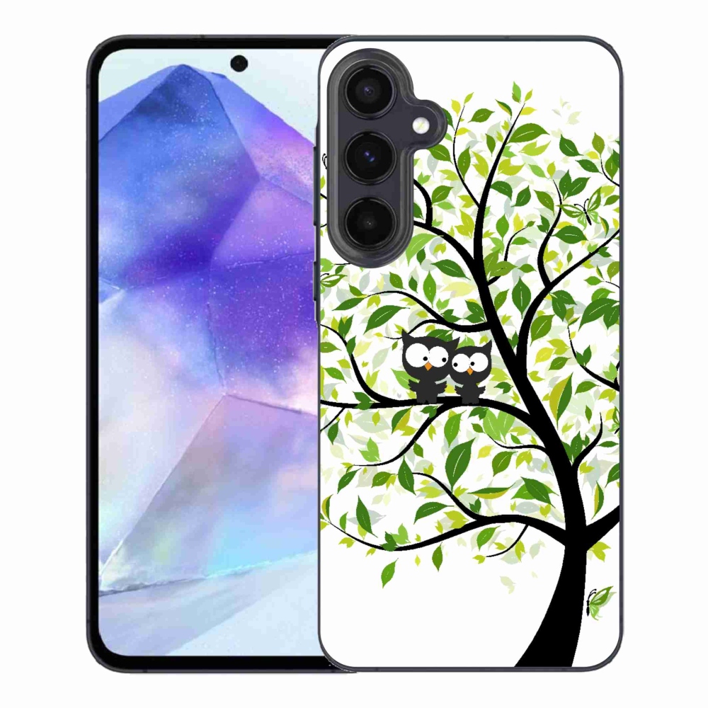 Zselés borítás mmCase Samsung Galaxy A55 5G - baglyok a fán