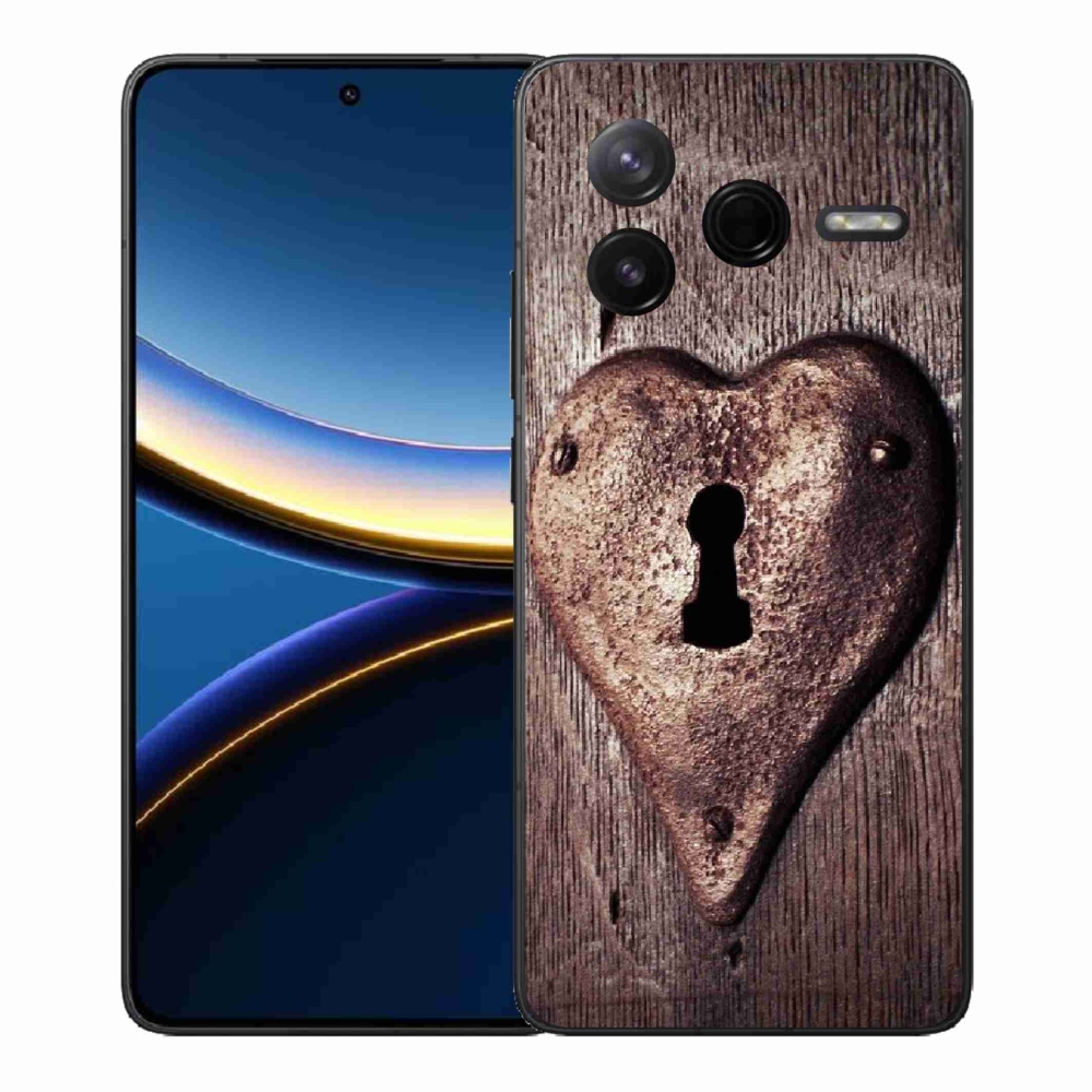 Gél borítás mmCase a Xiaomi Poco F7 Pro számára - szív alakú zár