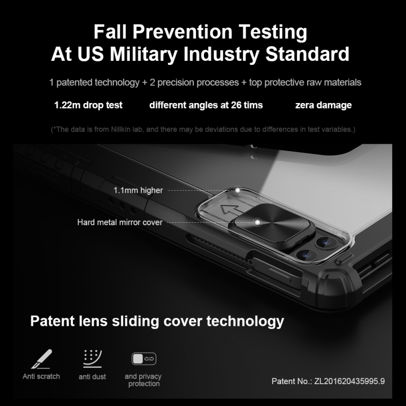 Nillkin Bumper Link billentyűzet tok (háttérvilágításos verzió) iPad Pro 12.9 2020/2021/2022/ Air 13 2024 iPad Pro 12.9 2020/2021/2022/ Air 13 2024 fekete