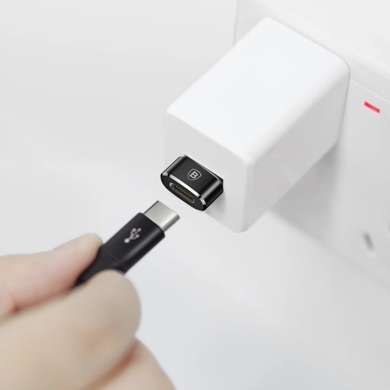 Baseus USB-C USB-A adapter fekete