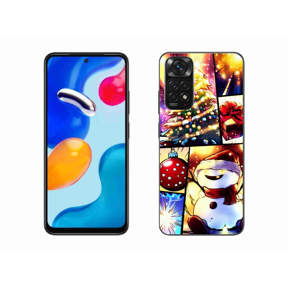 Gél borító mmCase a Xiaomi Redmi Note 11 4G-hez - karácsonyi motívumok 1