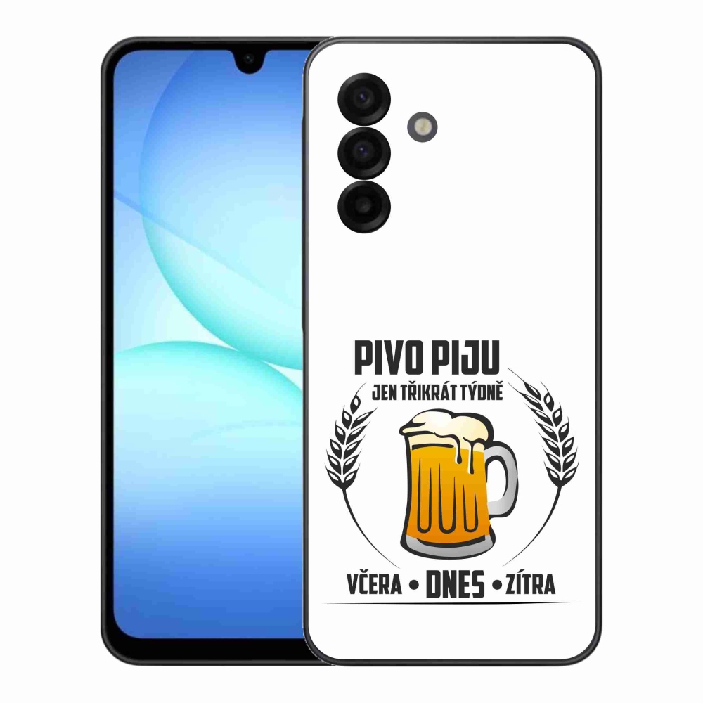 Gél borítás mmCase Samsung Galaxy A17 4G/5G - sör motívum fehér háttérrel