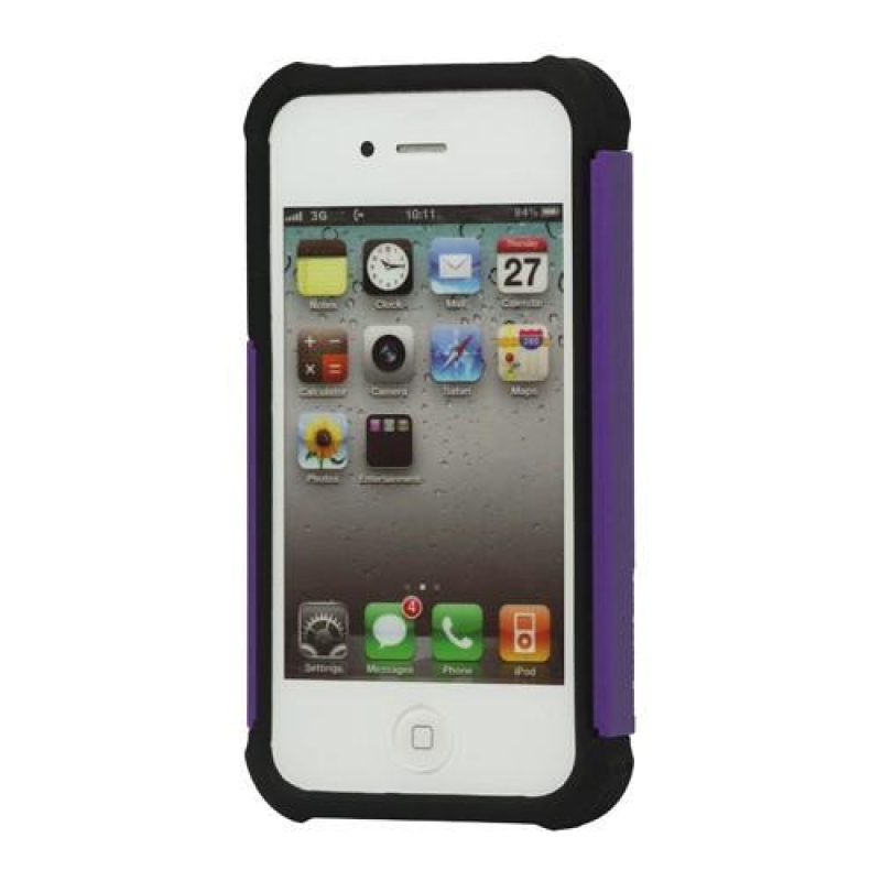 Duo tartós tok iPhone 4 és iPhone 4s készülékhez - lila