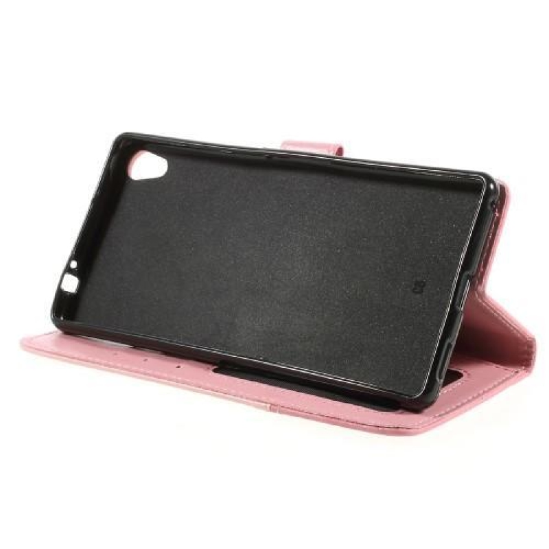 DuoColory PU bőr tok Sony Xperia XA Ultra készülékhez - rózsaszín