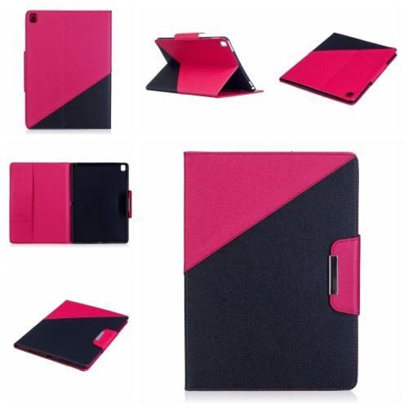 DuoColory PU bőr tok iPad Pro 9.7 készülékhez - rózsaszínű