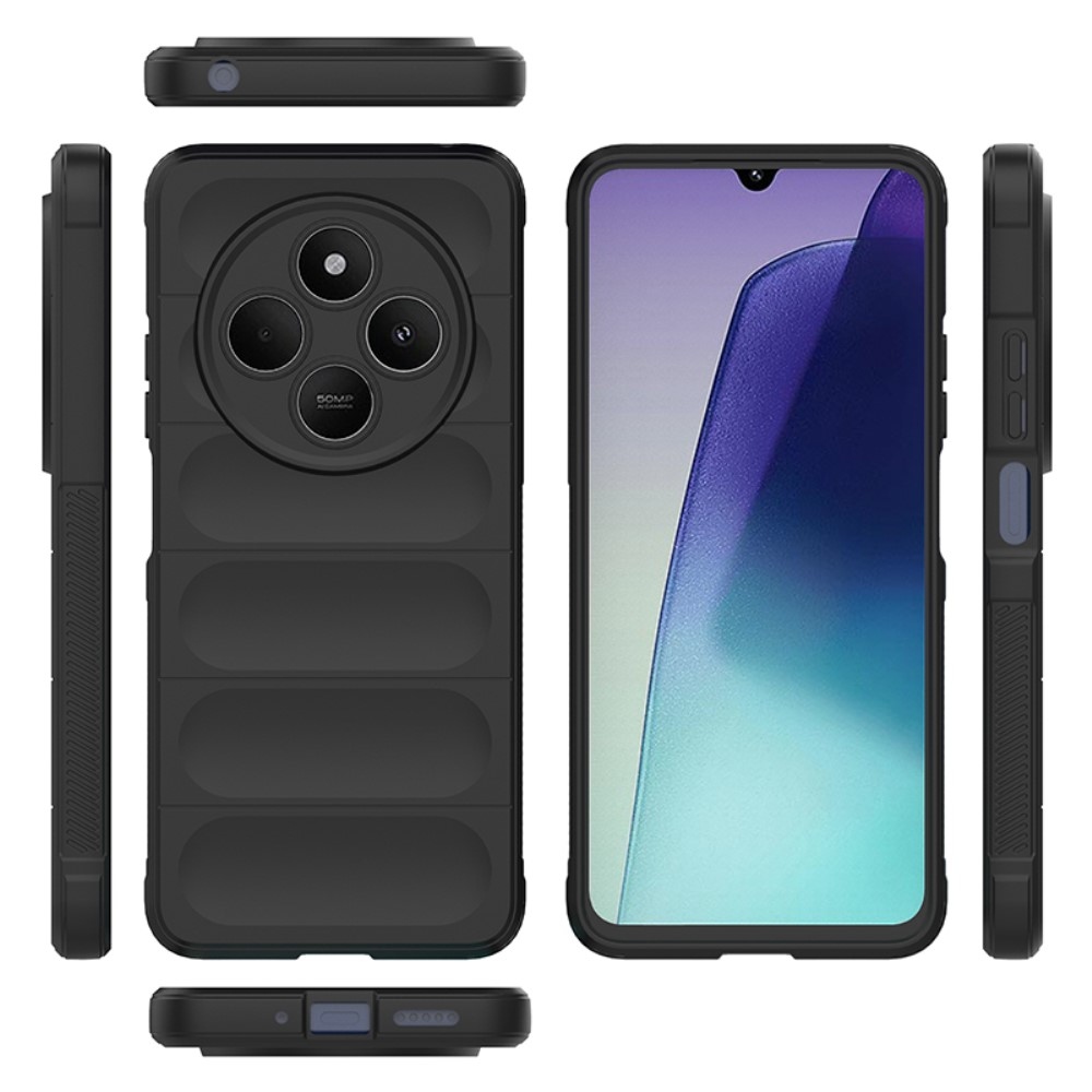 Rugg tartós zselés tok Xiaomi Redmi 14C/Poco C75-hez - fekete