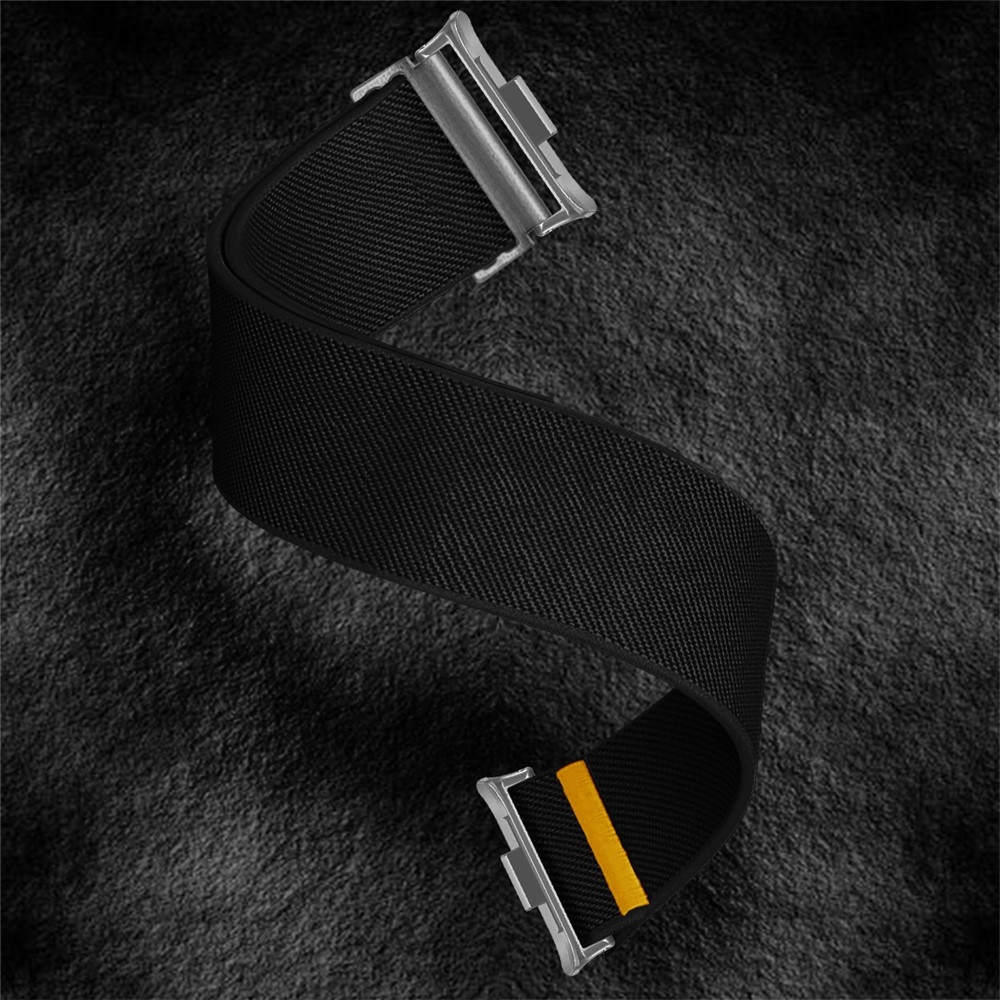 Durab nylon rugalmas karkötő a Xiaomi Smart Band 10 Pro/9 Pro/8 Pro/Redmi Watch 6/5/4 modellekhez – fekete