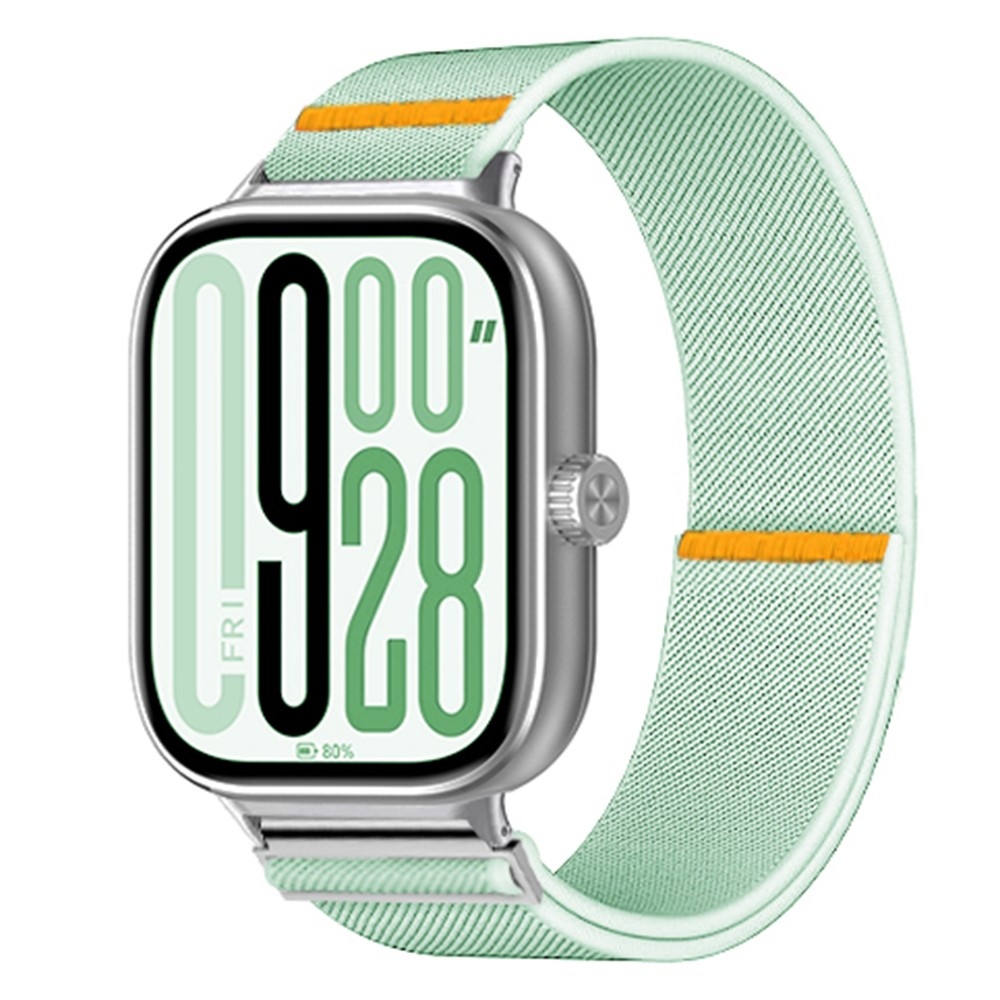 Durab nylon rugalmas karkötő a Xiaomi Smart Band 10 Pro/9 Pro/8 Pro/Redmi Watch 6/5/4 modellekhez – kék-zöld