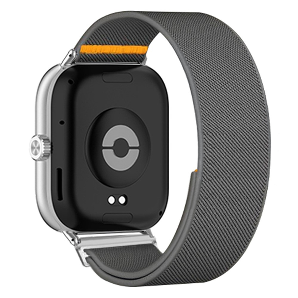 Durab nylon rugalmas karkötő a Xiaomi Smart Band 10 Pro/9 Pro/8 Pro/Redmi Watch 6/5/4 modellekhez – szürke