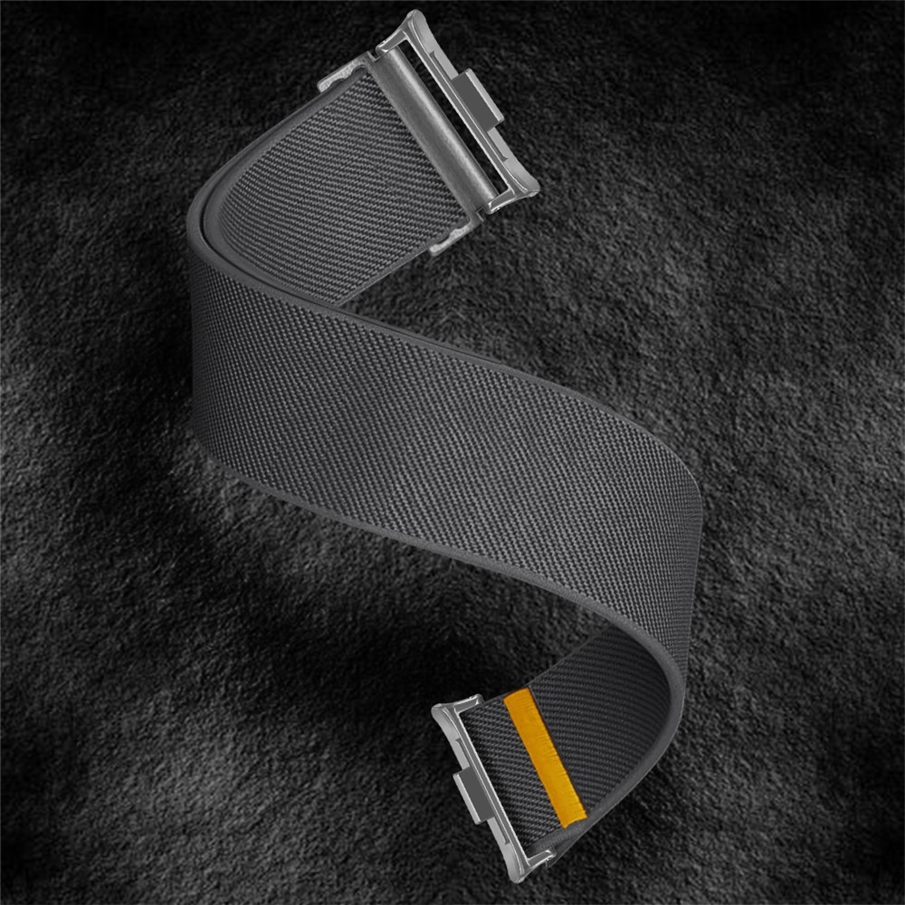Durab nylon rugalmas karkötő a Xiaomi Smart Band 10 Pro/9 Pro/8 Pro/Redmi Watch 6/5/4 modellekhez – szürke