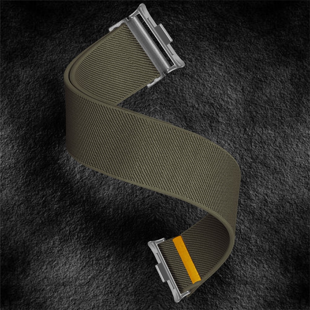 Durab nylon rugalmas karkötő a Xiaomi Smart Band 10 Pro/9 Pro/8 Pro/Redmi Watch 6/5/4 modellekhez – zöld