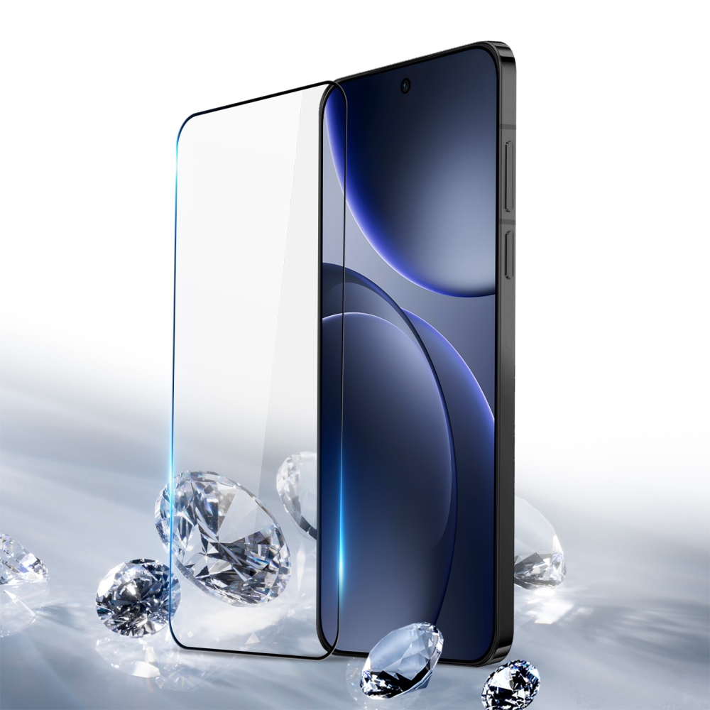 DUX 2.5D teljes képernyős edzett üveg az Oppo Find X9 5G-nél