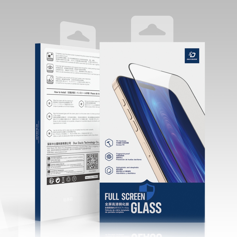 DUX 2,5D teljes felületű edzett üveg a Samsung Galaxy S26 FE/S25 FE készülékhez