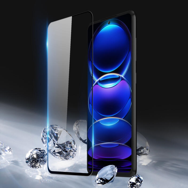 DUX teljes képernyő edzett üveg Xiaomi Redmi Note 12 4G - fekete