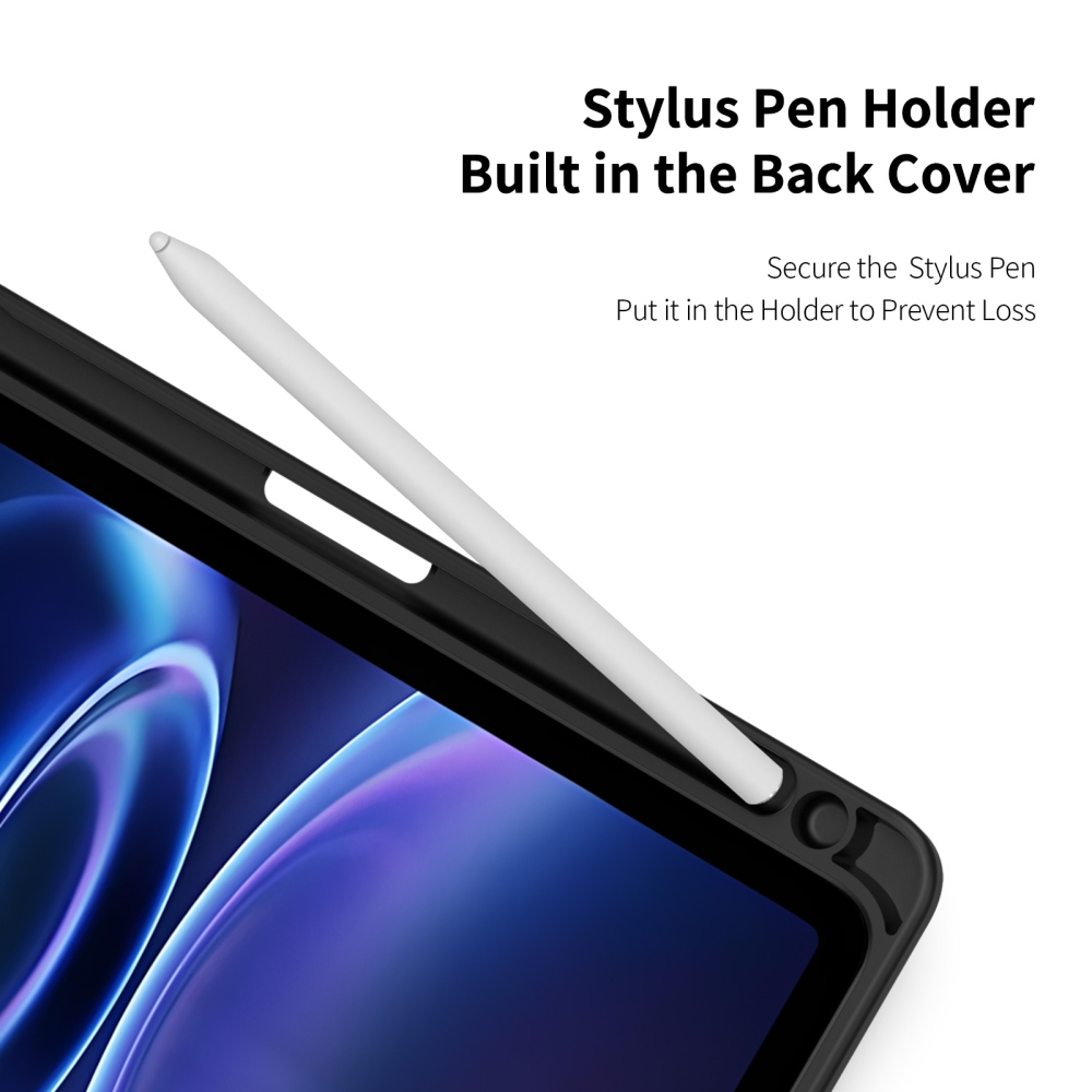 DUX intelligens, zárható tok a Xiaomi Redmi Pad 2 9,7-es táblagéphez – fekete