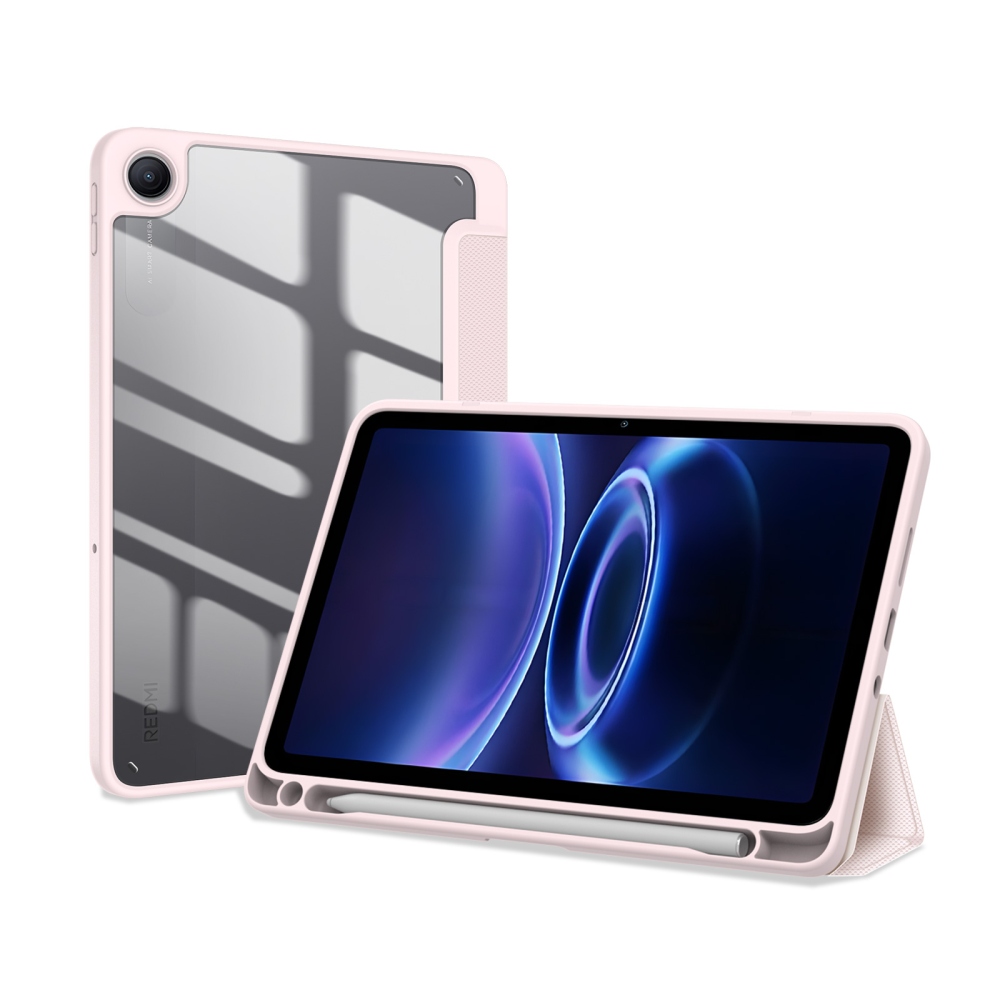 DUX okos, zárható tok a Xiaomi Redmi Pad 2 9,7-es táblagéphez – rózsaszín