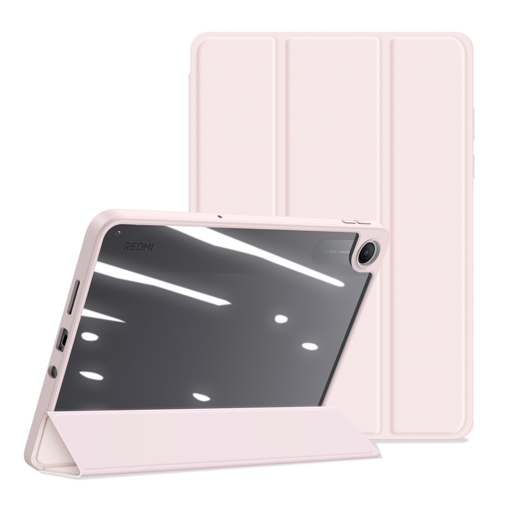 DUX okos, zárható tok a Xiaomi Redmi Pad 2 9,7-es táblagéphez – rózsaszín