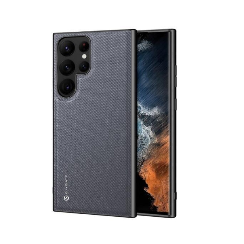 DUX Fino tartós borító Samsung Galaxy S23 Ultra készülékhez - szürke