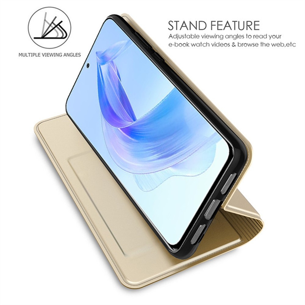 DUX könyvtáska a Honor 600 5G készülékhez - arany színben