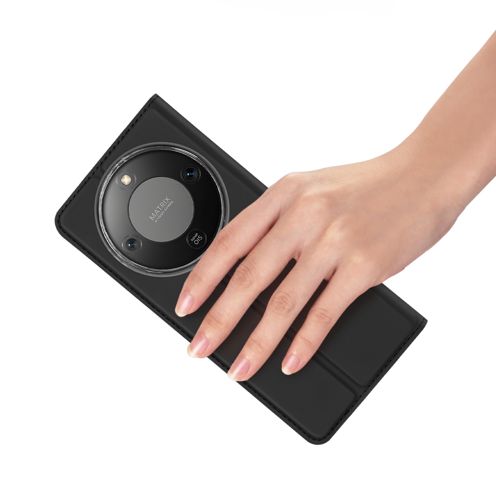 DUX könyvtáska Honor Magic 8 Lite 5G készülékhez - fekete