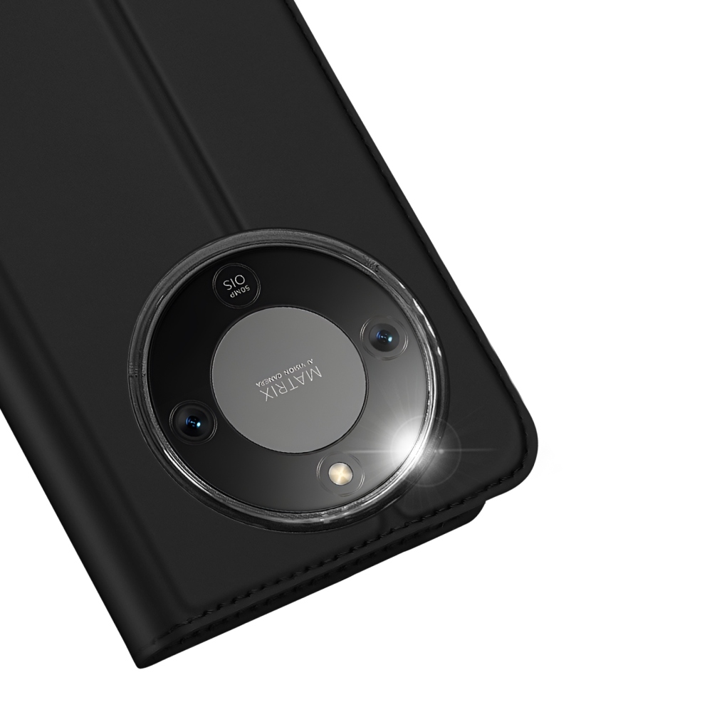 DUX könyvtáska Honor Magic 8 Lite 5G készülékhez - fekete