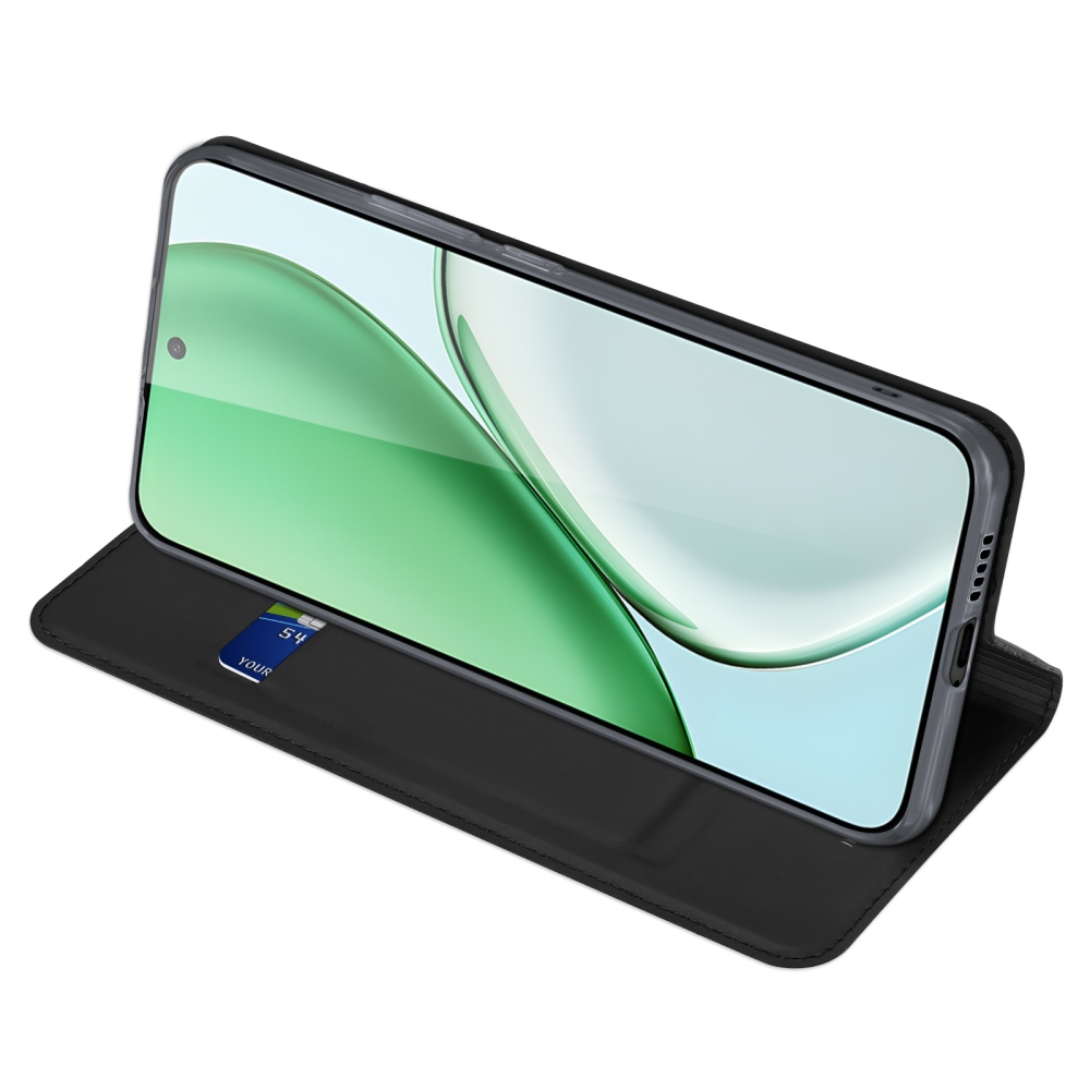 DUX könyvtáska Honor Magic 8 Lite 5G készülékhez - fekete