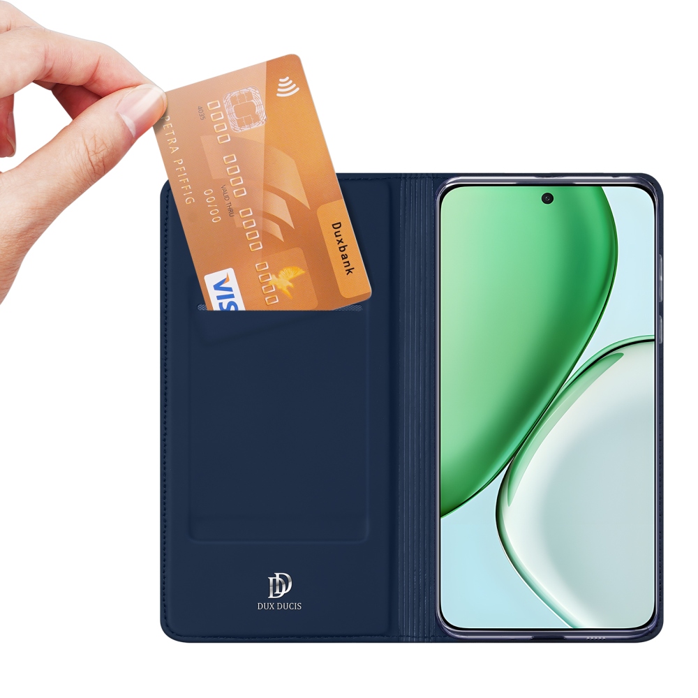 DUX könyvtáska Honor Magic 8 Lite 5G - sötétkék színben