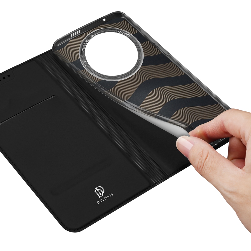 DUX könyvtáska Honor Magic 8 Pro 5G készülékhez - fekete