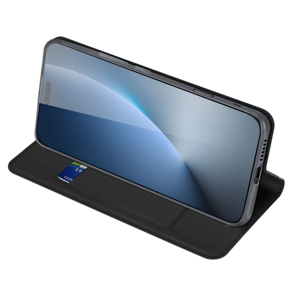 DUX könyvtáska Honor Magic 8 Pro 5G készülékhez - fekete