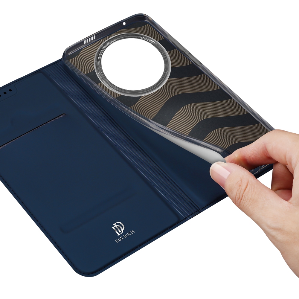 DUX könyvtáska Honor Magic 8 Pro 5G készülékhez - sötétkék