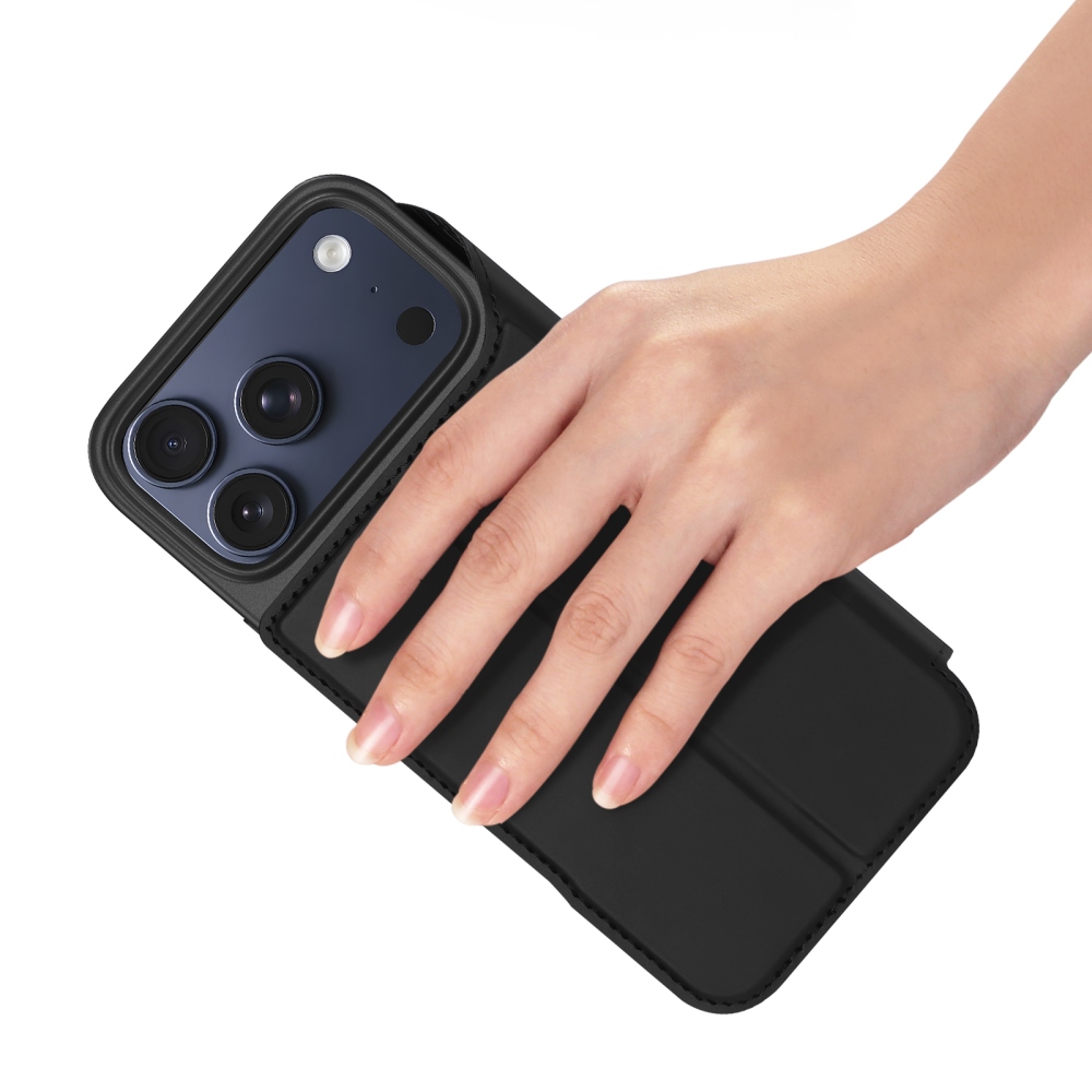 DUX könyvformájú tok iPhone 18 Pro Max/17 Pro Max készülékekhez – fekete