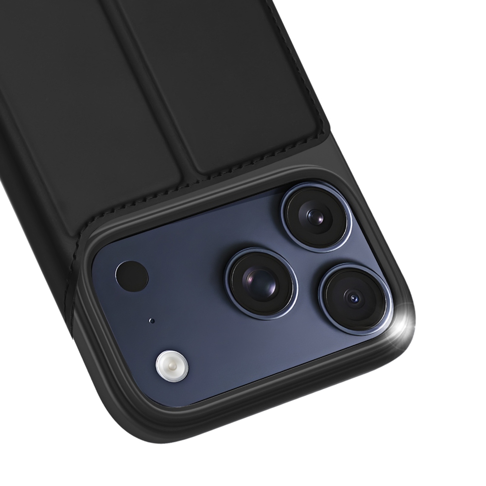 DUX könyvformájú tok iPhone 18 Pro Max/17 Pro Max készülékekhez – fekete