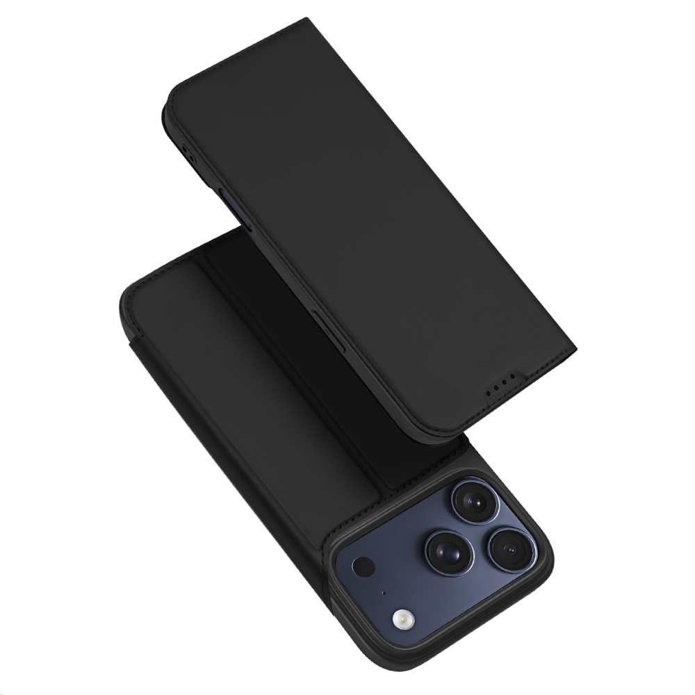 DUX könyvformájú tok iPhone 18 Pro Max/17 Pro Max készülékekhez – fekete