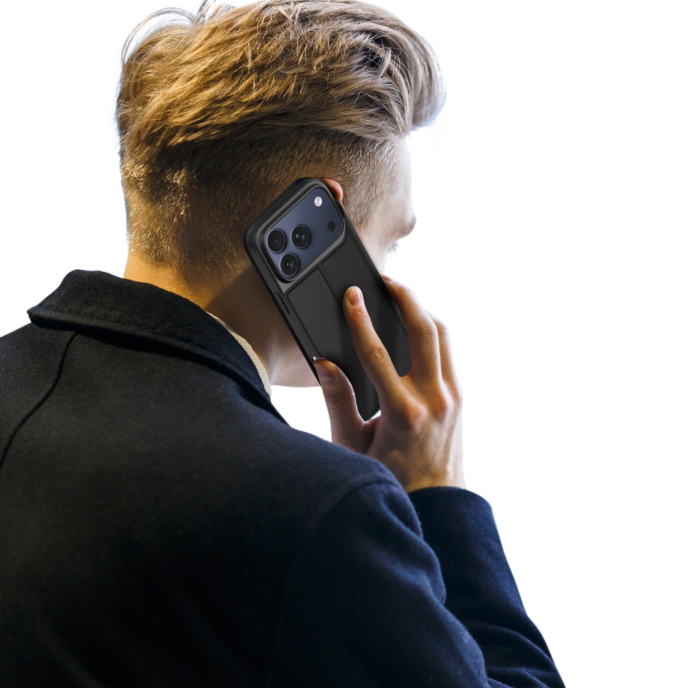 DUX könyvformájú tok iPhone 18 Pro Max/17 Pro Max készülékekhez – fekete