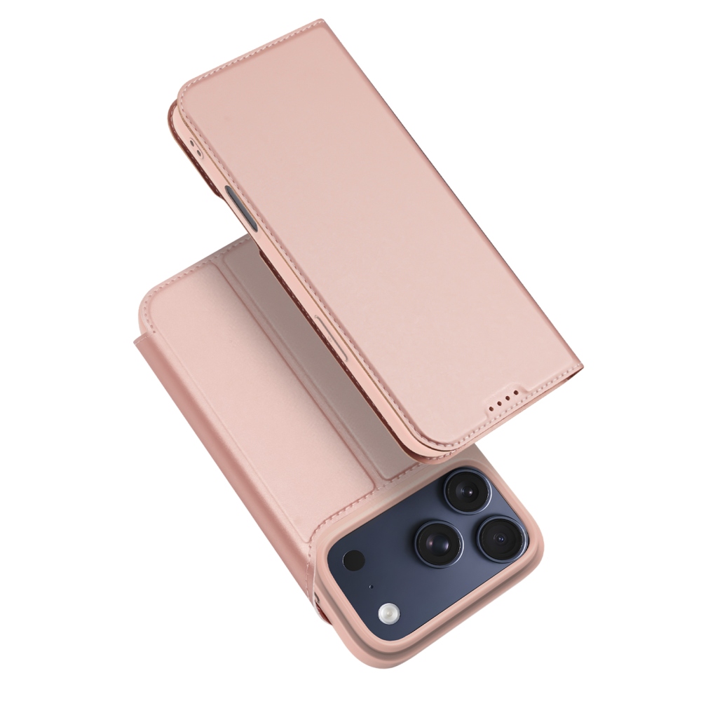 DUX könyvformájú tok iPhone 18 Pro Max/17 Pro Max készülékekhez – rózsaszín