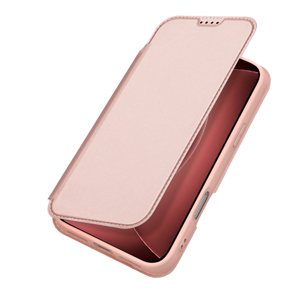 DUX könyvformájú tok iPhone 18 Pro Max/17 Pro Max készülékekhez – rózsaszín