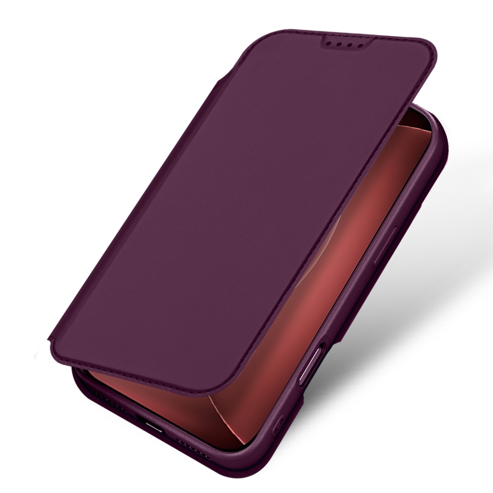DUX könyvformájú tok iPhone 18 Pro Max/17 Pro Max-hoz – bordó
