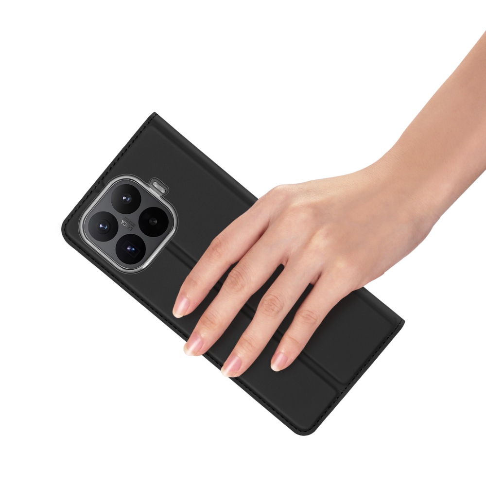 DUX könyvformájú mobiltelefon-tok a Xiaomi 17T Pro-hoz – fekete