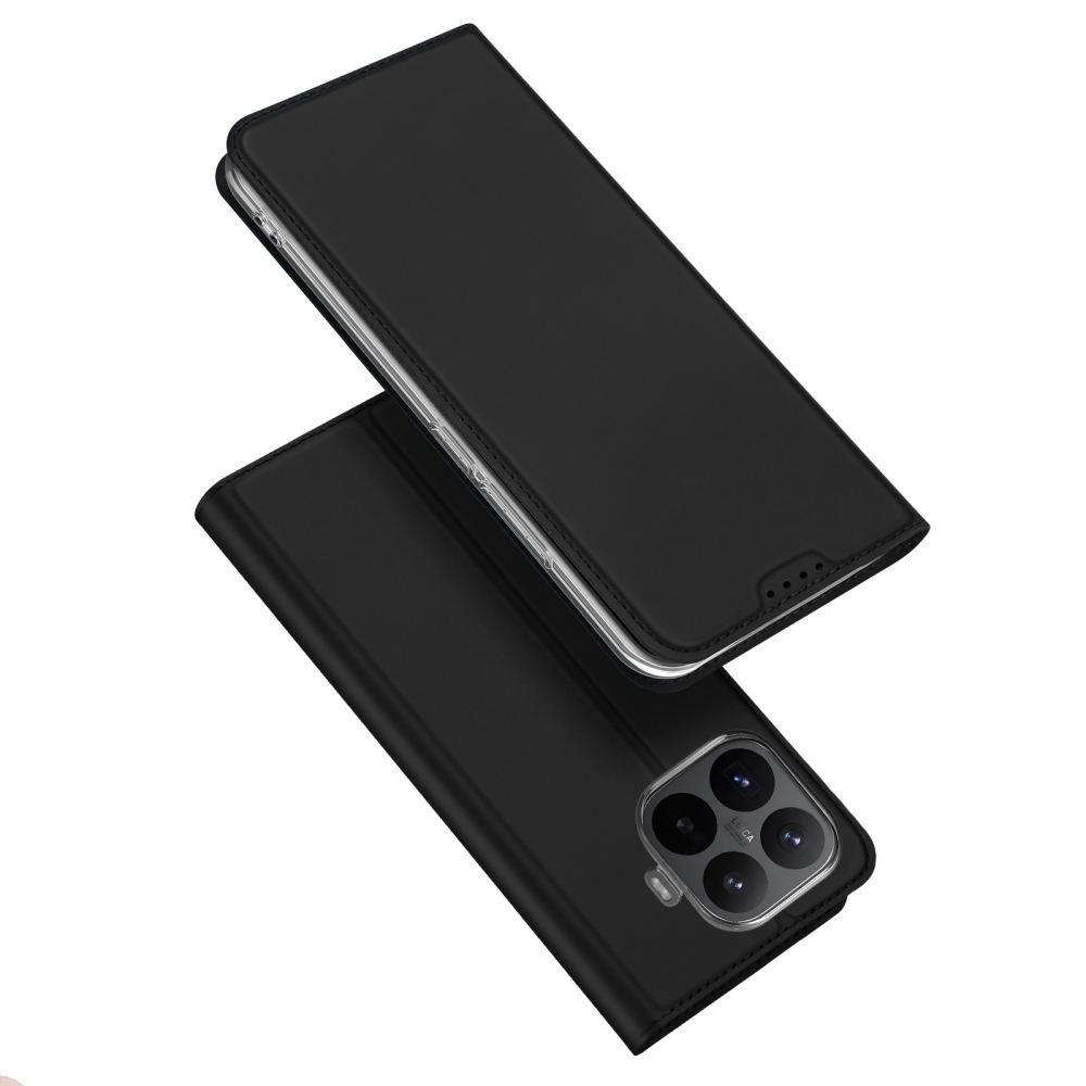 DUX könyvformájú mobiltelefon-tok a Xiaomi 17T Pro-hoz – fekete