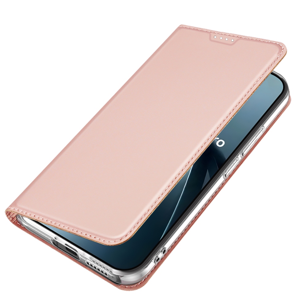 DUX könyvformájú tok a Xiaomi 17T Pro mobiltelefonhoz – rózsaszín-arany