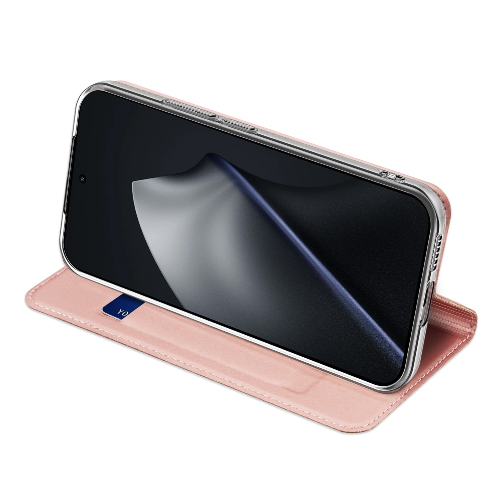 DUX könyvtáska Xiaomi 17T-hez - rózsaarany