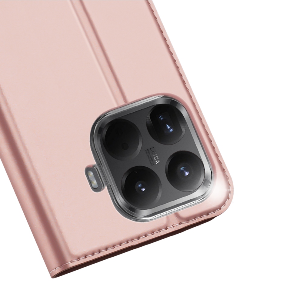 DUX könyvtáska Xiaomi 17T-hez - rózsaarany