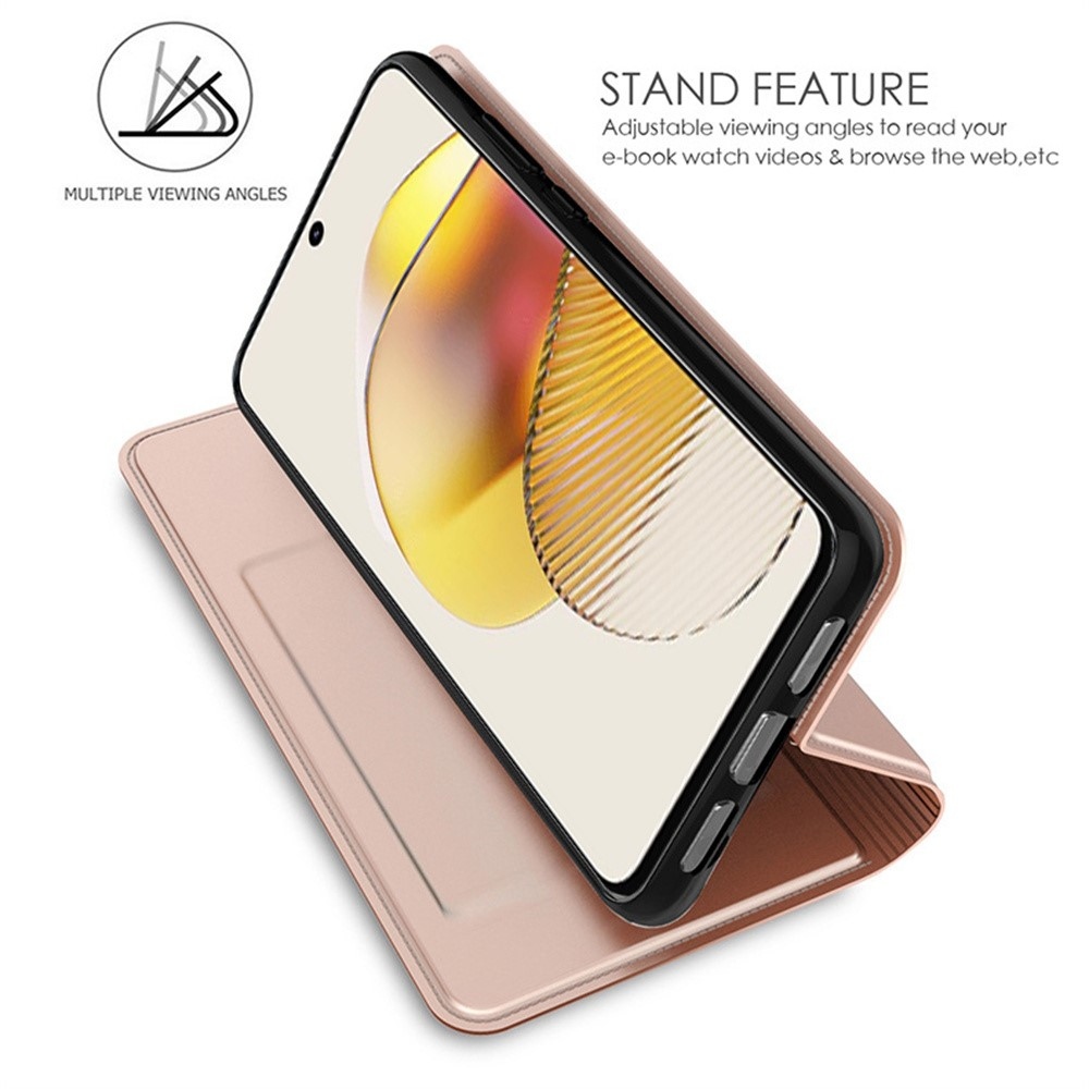 DUX könyvtáska a Motorola Signature 5G készülékhez - rózsaarany színben