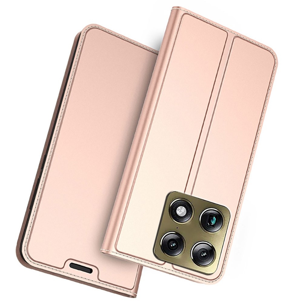 DUX könyvtáska a Motorola Signature 5G készülékhez - rózsaarany színben