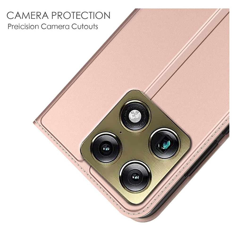 DUX könyvtáska a Motorola Signature 5G készülékhez - rózsaarany színben